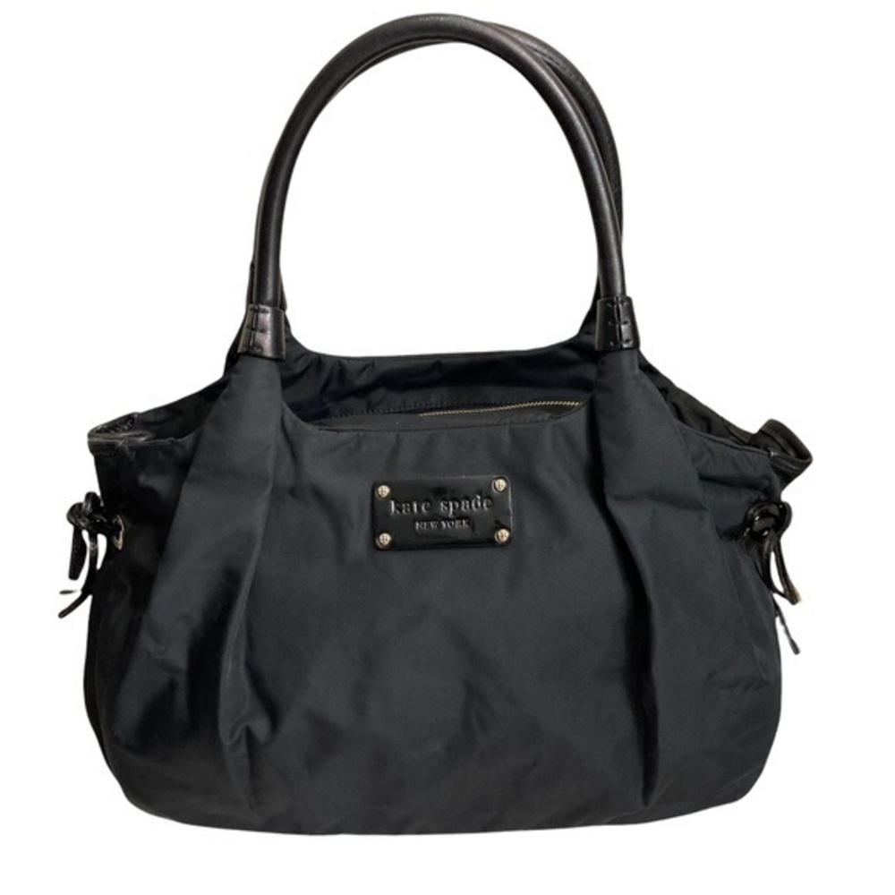Kate spade black nylon and leather Stevie bag